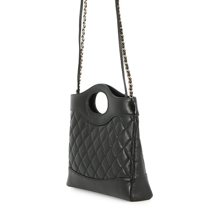 CHANEL CHANEL 31 Mini Shopping Bag BlackAS4133 Shiny Calf Leather