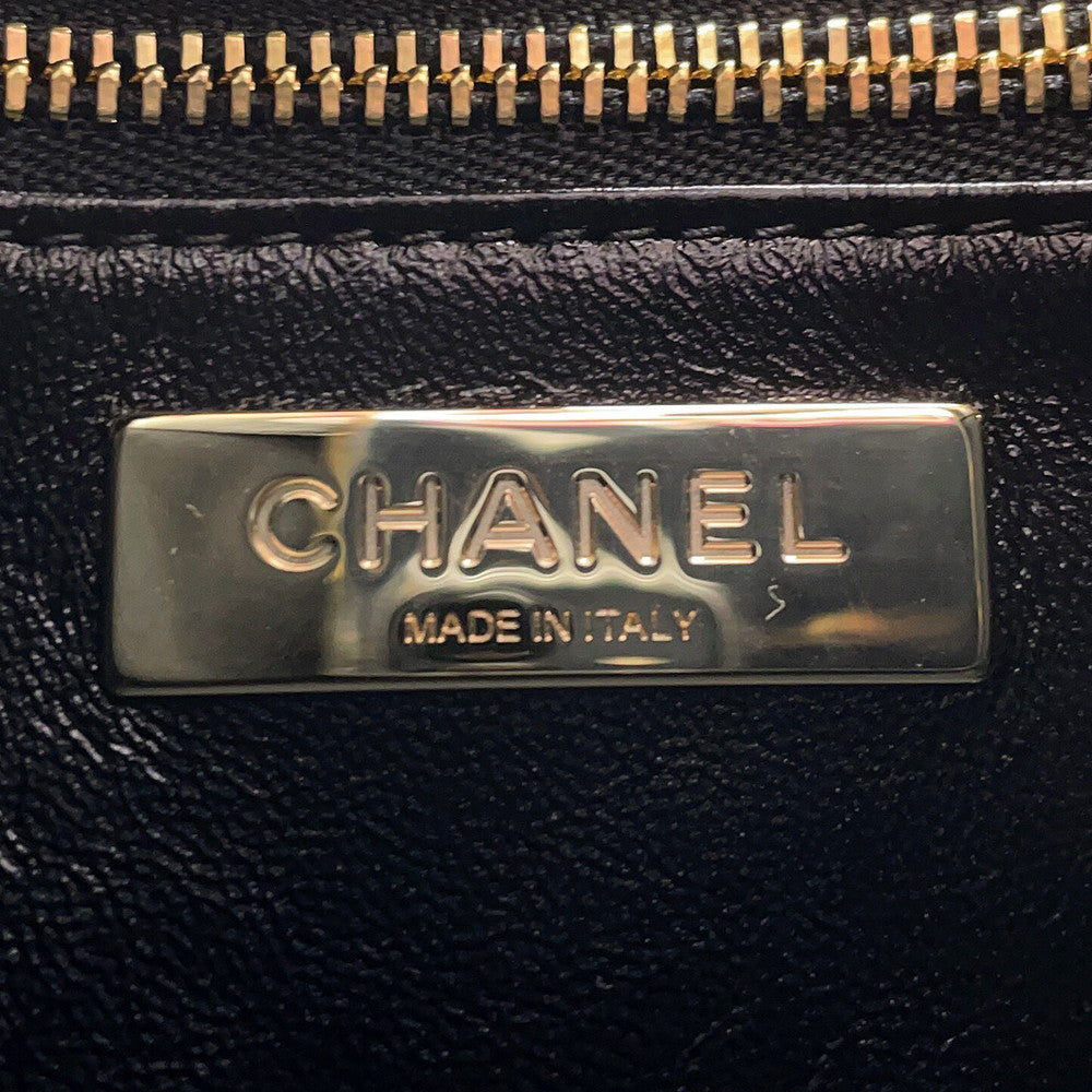 CHANEL CHANEL 31 Mini Shopping Bag BlackAS4133 Shiny Calf Leather