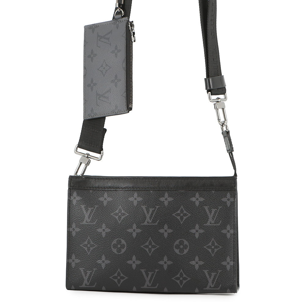 LOUIS VUITTON Gaston Wearable Wallet NoirM81124 Monogram Eclipse Reverse