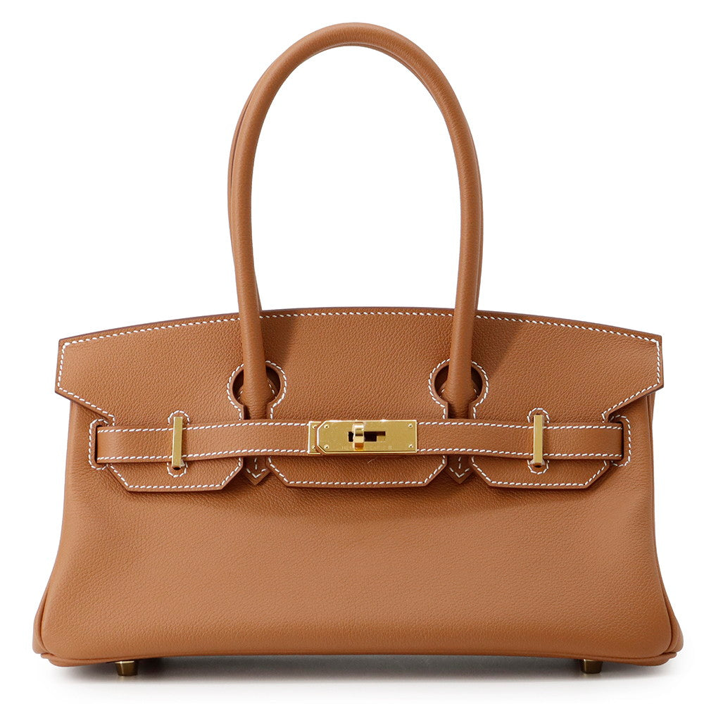 HERMES ShoulderBirkin Gold Evercolor Size 29