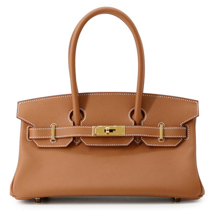 HERMES ShoulderBirkin Gold Evercolor Size 29