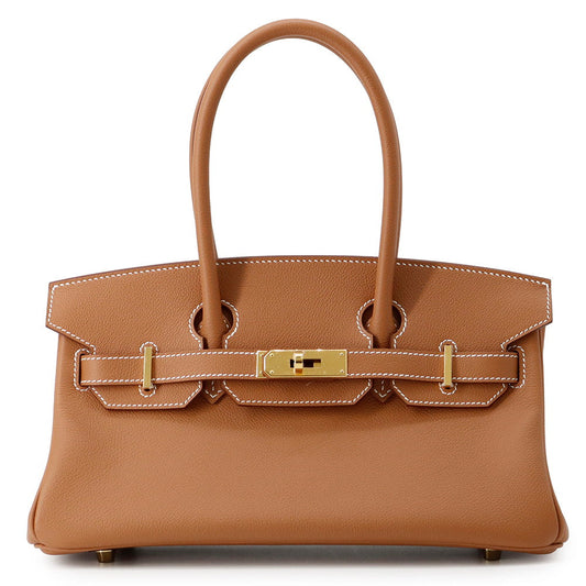 HERMES ShoulderBirkin Gold Evercolor Size 29
