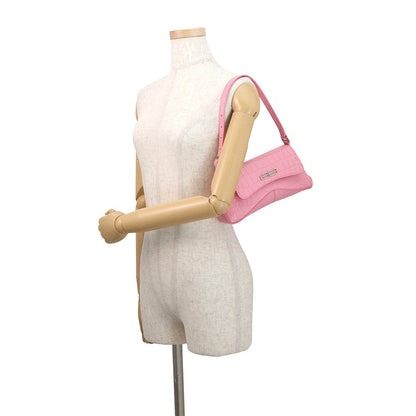 BALENCIAGA XX Cross Body Bag Pink6956452108X5812 Croco embossed leather Size Small