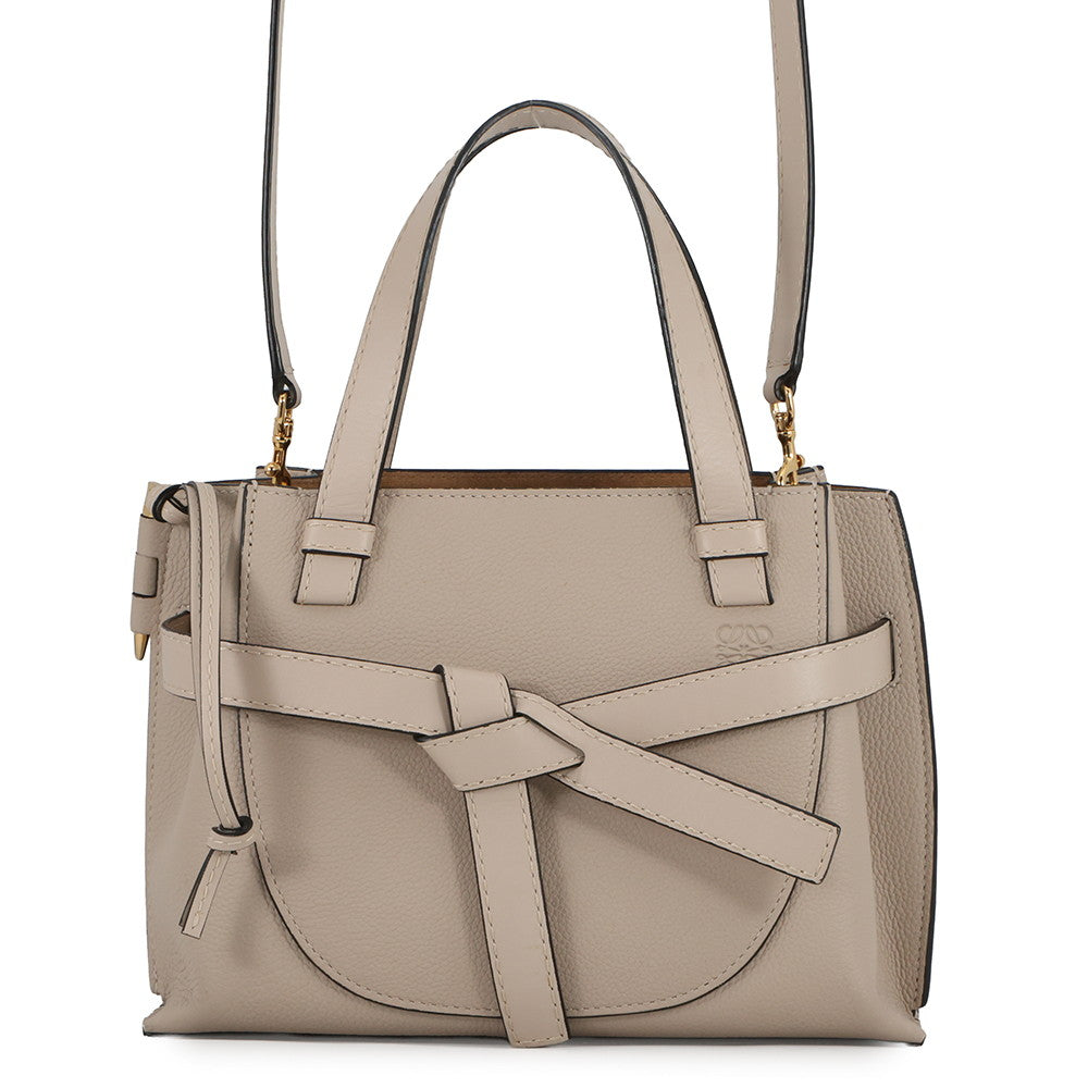 LOEWE Gate top-handle bag Greige321.12.Z99 Leather Size Mini
