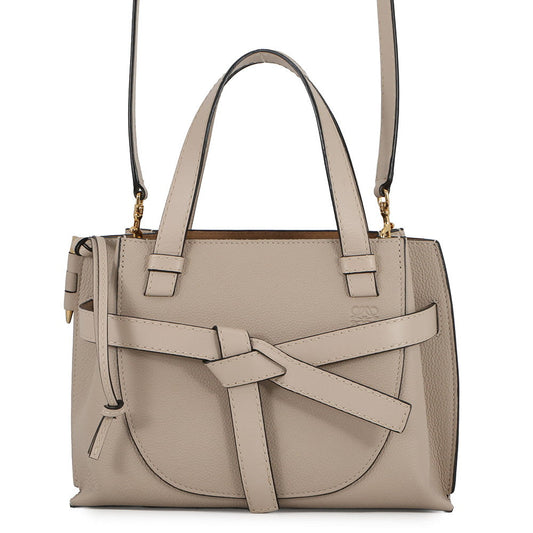 LOEWE Gate top-handle bag Greige321.12.Z99 Leather Size Mini