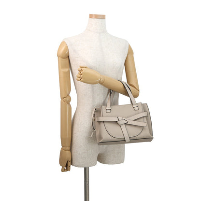 LOEWE Gate top-handle bag Greige321.12.Z99 Leather Size Mini