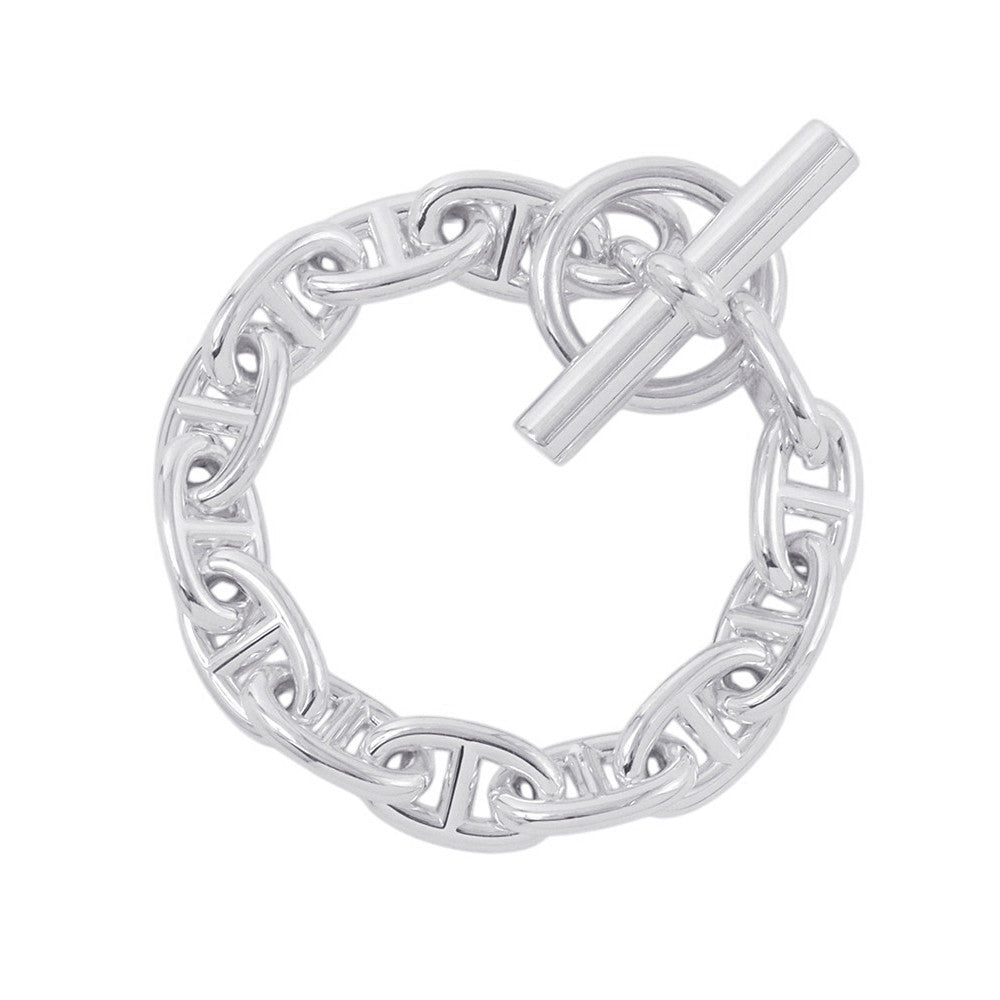 HERMES Chaine d'Ancre Bracelet 13 frames Size MM SV925