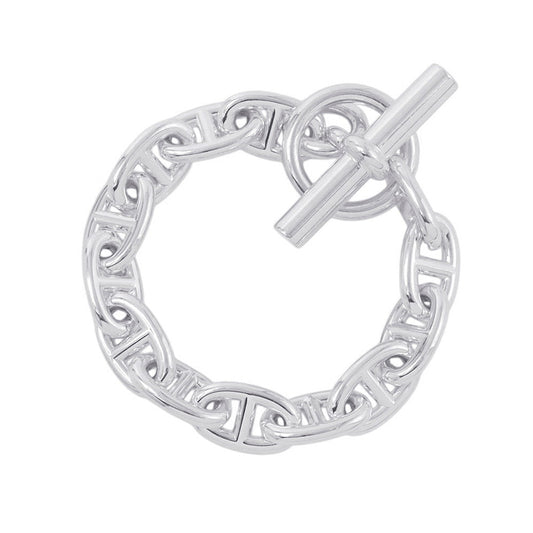 HERMES Chaine d'Ancre Bracelet 13 frames Size MM SV925
