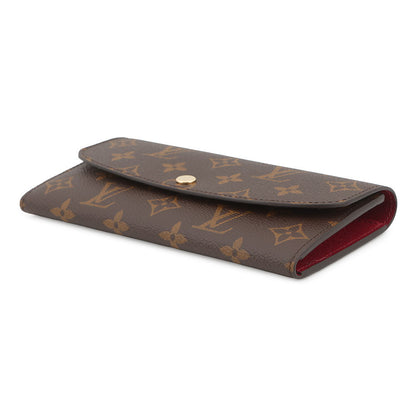 LOUIS VUITTON Portefeuille Emilie FuchsiaM60697 Monogram
