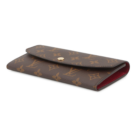 LOUIS VUITTON Portefeuille Emilie FuchsiaM60697 Monogram