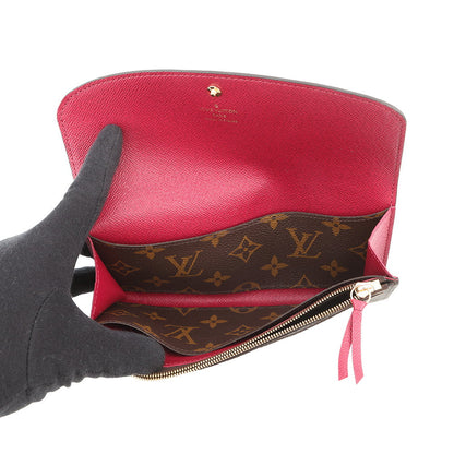 LOUIS VUITTON Portefeuille Emilie FuchsiaM60697 Monogram