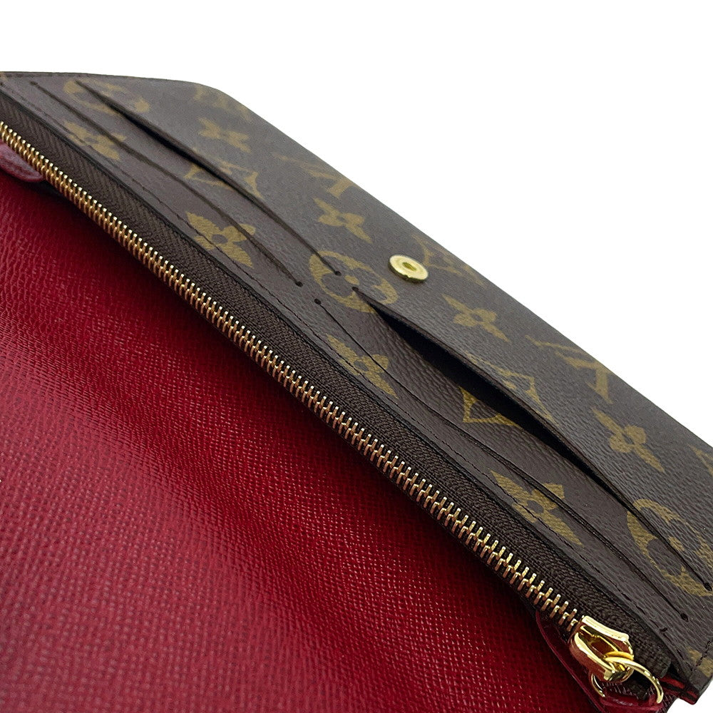 LOUIS VUITTON Portefeuille Emilie FuchsiaM60697 Monogram