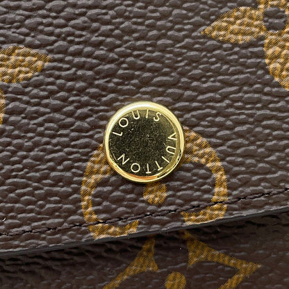 LOUIS VUITTON Portefeuille Emilie FuchsiaM60697 Monogram
