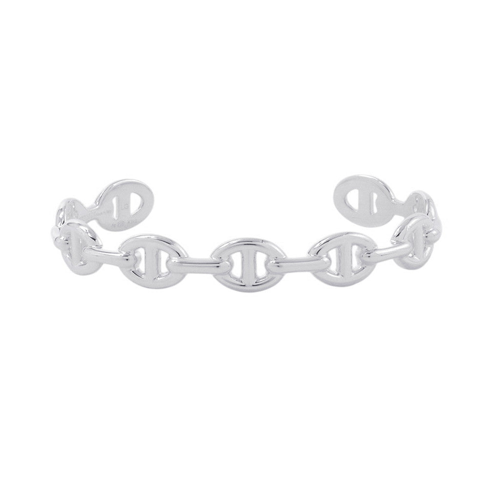 HERMES Chaine d'Ancre Bangle Size LG SV925