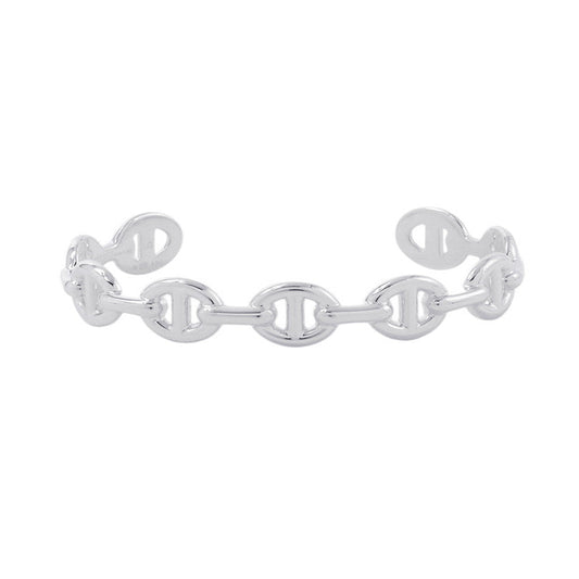 HERMES Chaine d'Ancre Bangle Size LG SV925