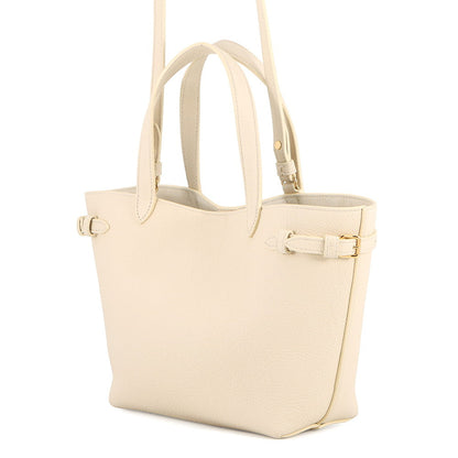 CELINE Cabas Anais Cuil Triomphe Cream121743ENY.01CR Calf Leather Size Mini