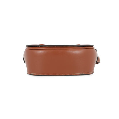 CELINE Folco Cuir Triomphe Shoulder Bag Tan198263DU3.04LU Smooth Calf Leather
