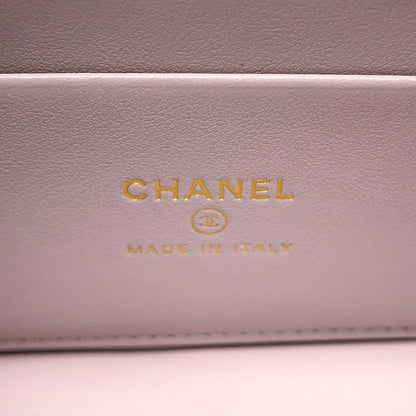 CHANEL Vanity CC Logo Chain Shoulder LavenderAP4936 Caviar Leather