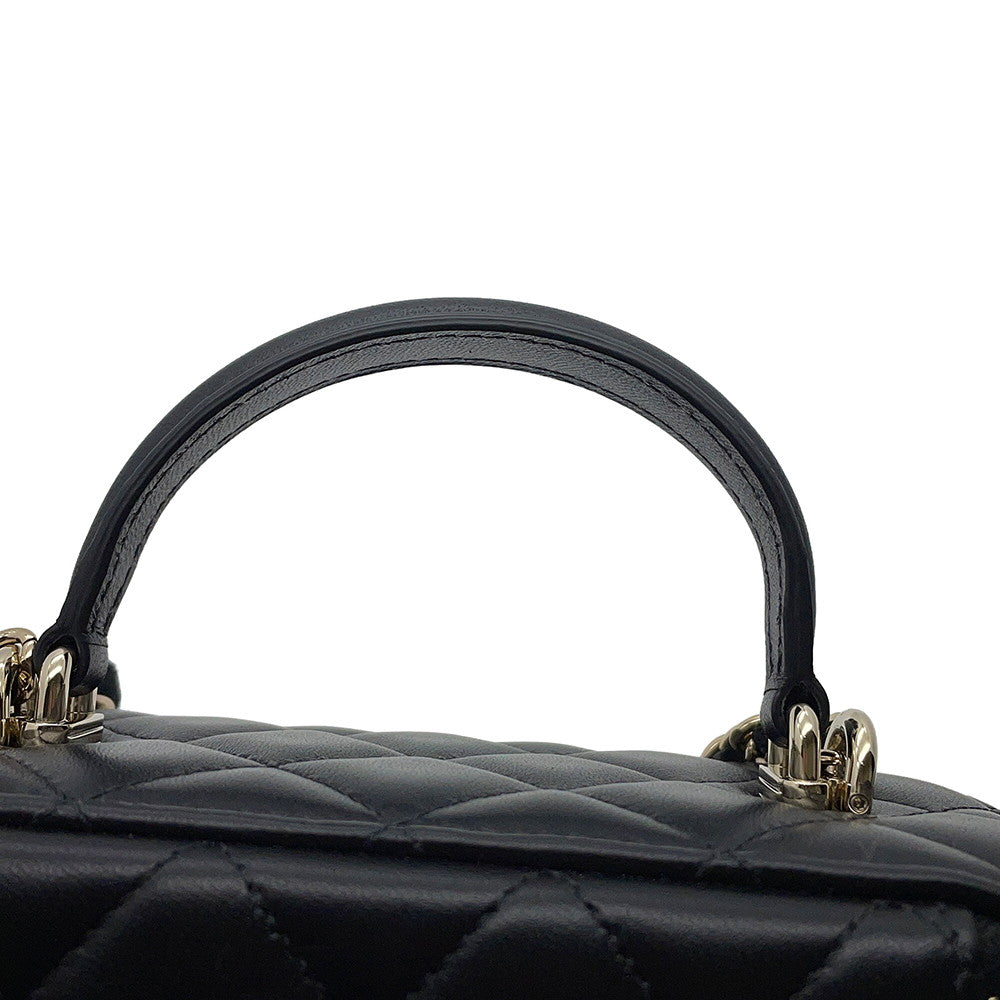 CHANEL Matelasse Vanity ChainShoulder Bag BlackAP2199 Lambskin