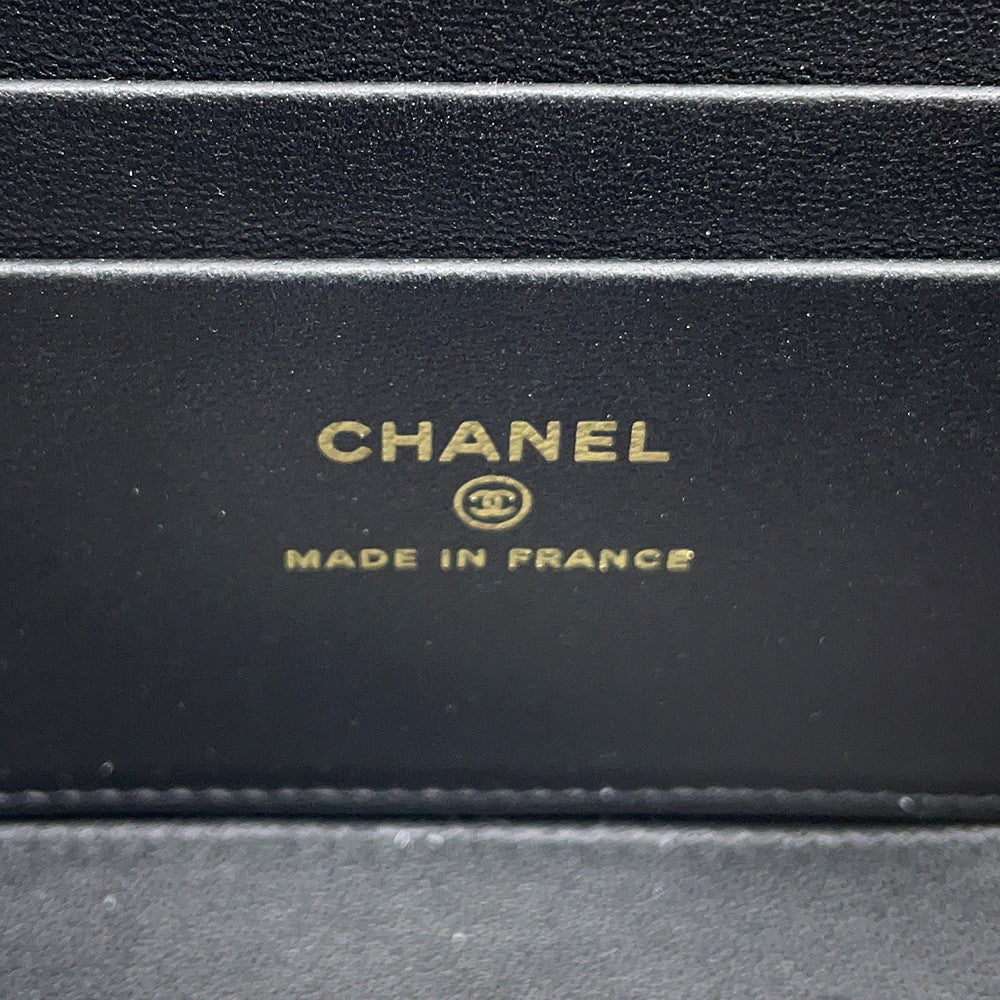 CHANEL Matelasse Vanity ChainShoulder Bag BlackAP2199 Lambskin
