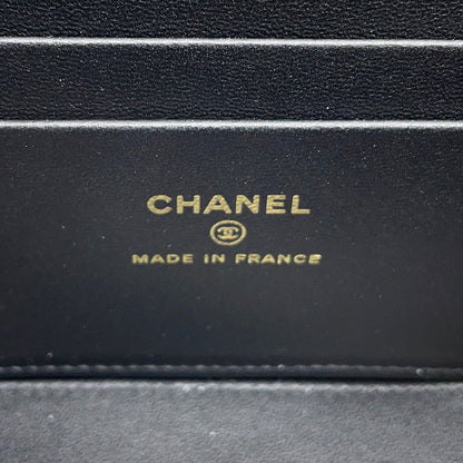 CHANEL Matelasse Vanity ChainShoulder Bag BlackAP2199 Lambskin