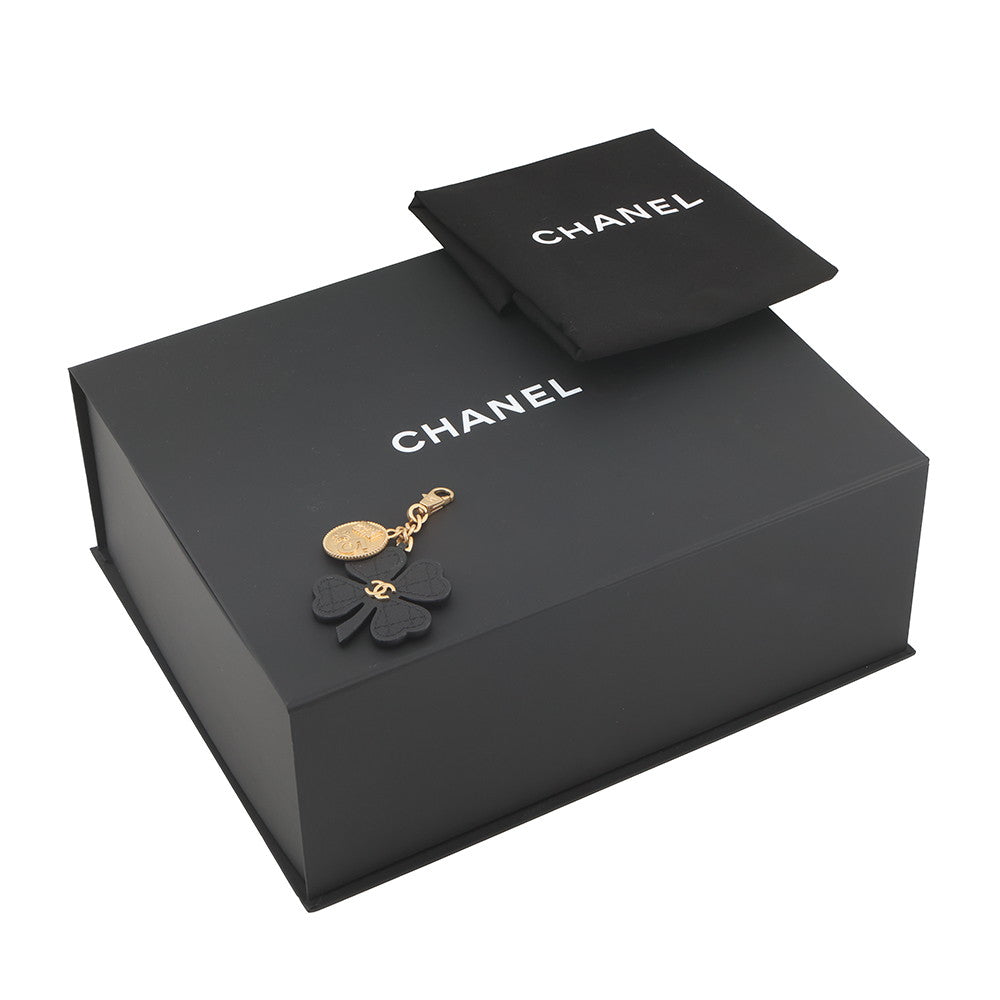 CHANEL Matelasse Top Handle Chain Shoulder Bag BlackAS3653 Caviar Leather Size Small