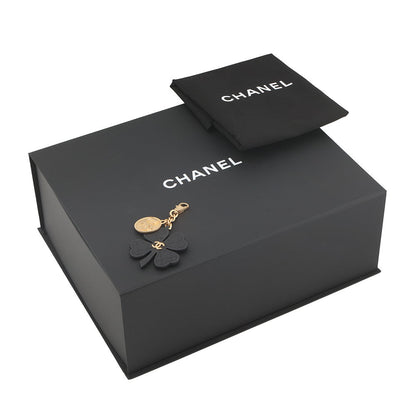 CHANEL Matelasse Top Handle Chain Shoulder Bag BlackAS3653 Caviar Leather Size Small