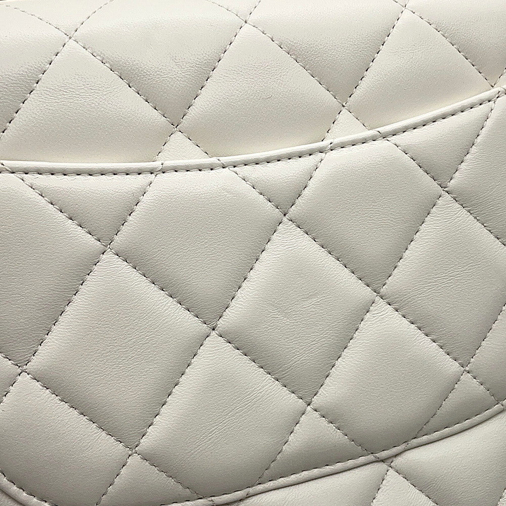 CHANEL Matelasse Trendy CC Top Handle Chain Shoulder Bag WhiteA92236 Lambskin