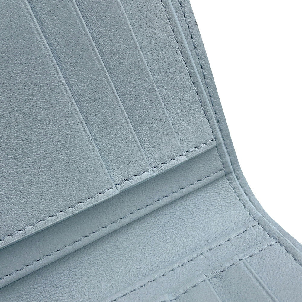Dior Lady Dior Cannage Dahlia Wallet Ice blueS2605PUQA_M39Z Lambskin