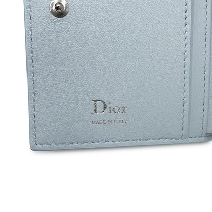 Dior Lady Dior Cannage Dahlia Wallet Ice blueS2605PUQA_M39Z Lambskin