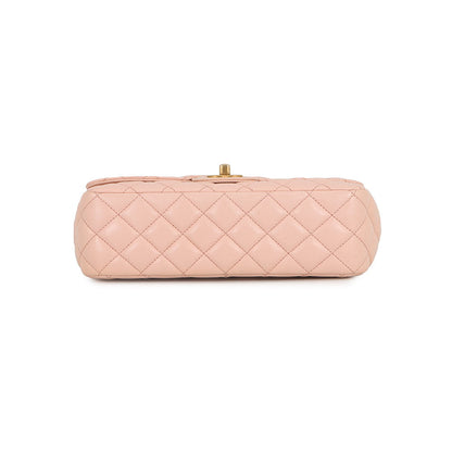 CHANEL Matelasse Top Handle Light PinkAS4408 Lambskin