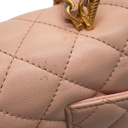 CHANEL Matelasse Top Handle Light PinkAS4408 Lambskin