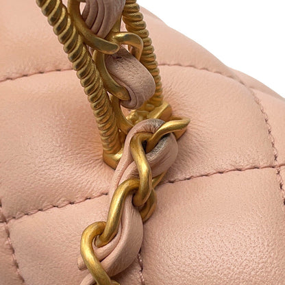 CHANEL Matelasse Top Handle Light PinkAS4408 Lambskin