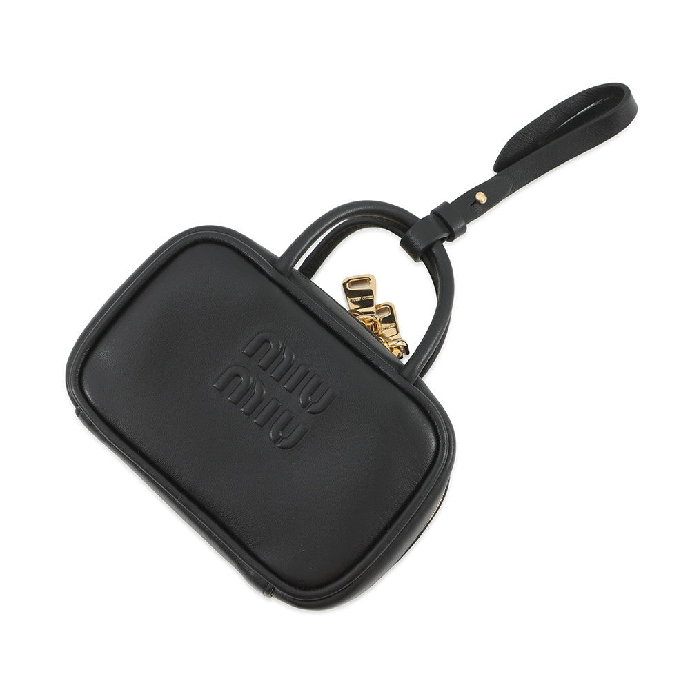MIUMIU Bag Charm Micro Bag Black5NR036_2F8W_F0002 Leather