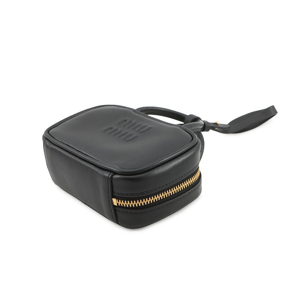 MIUMIU Bag Charm Micro Bag Black5NR036_2F8W_F0002 Leather