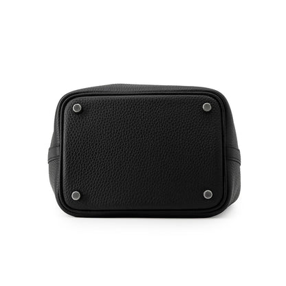HERMES Picotin Lock Black Taurillon Clemence Size PM