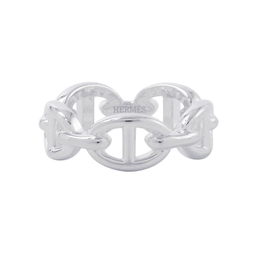HERMES Chaine d'Ancre Anchene Ring Size PM/54/#14 SV925