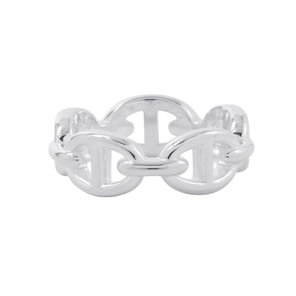HERMES Chaine d'Ancre Anchene Ring Size PM/54/#14 SV925