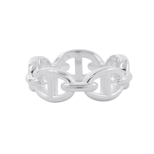 HERMES Chaine d'Ancre Anchene Ring Size PM/54/#14 SV925