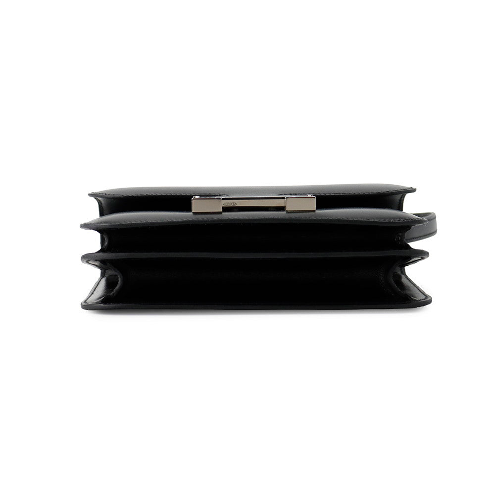 HERMES Constance3 Miroir Black Box Calf Leather Size Mini