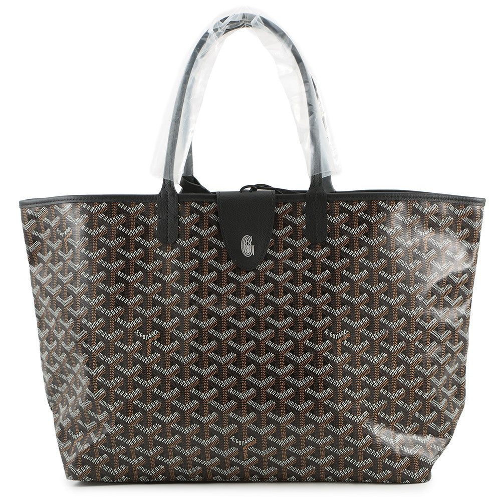 GOYARD Saint Louis with clip BlackSTLCROPMLTY01CL01P PVC Leather Size PM