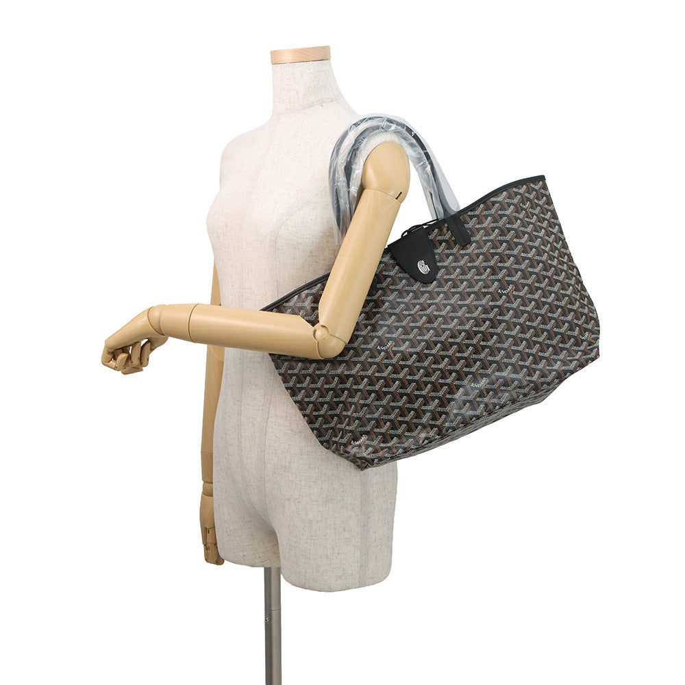 GOYARD Saint Louis with clip BlackSTLCROPMLTY01CL01P PVC Leather Size PM