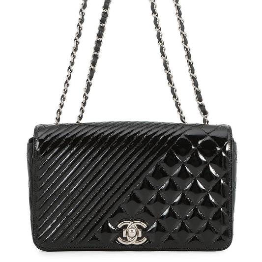CHANEL Boy Chanel ChainShoulder Bag Black Enamel