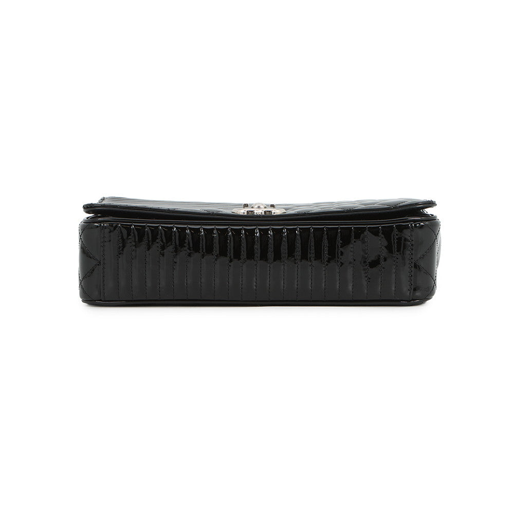 CHANEL Boy Chanel ChainShoulder Bag Black Enamel