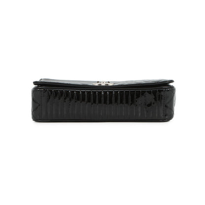 CHANEL Boy Chanel ChainShoulder Bag Black Enamel
