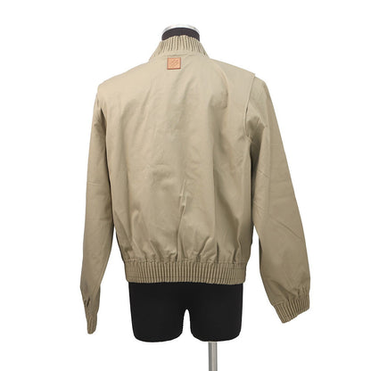 LOUIS VUITTON Embroidered Bomber Jacket Size 48 Beige Polyester65% Cotton35%