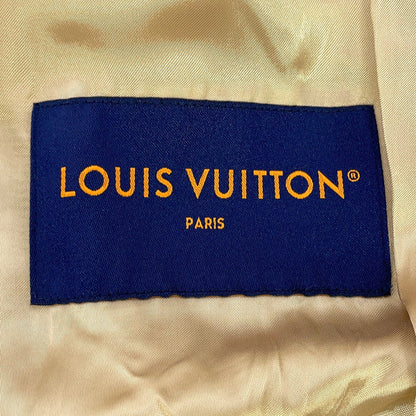 LOUIS VUITTON Embroidered Bomber Jacket Size 48 Beige Polyester65% Cotton35%