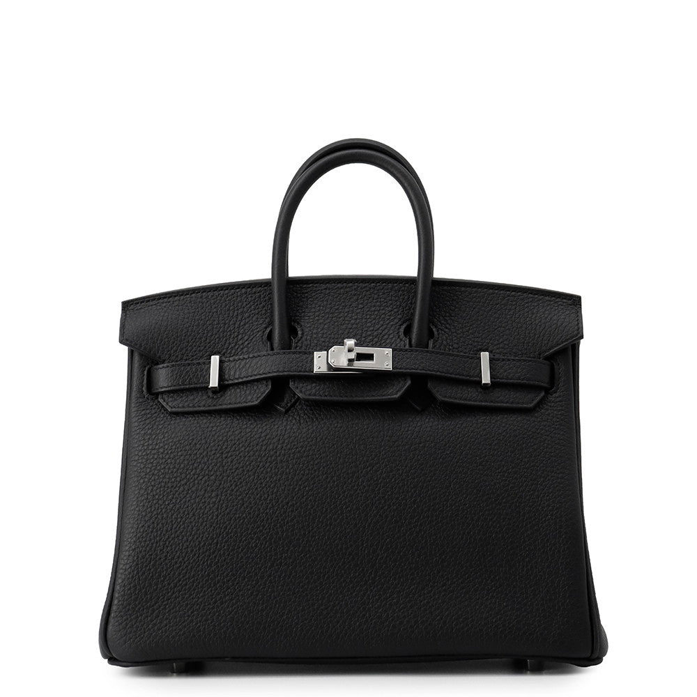 HERMES Birkin Black Togo Leather Size 25