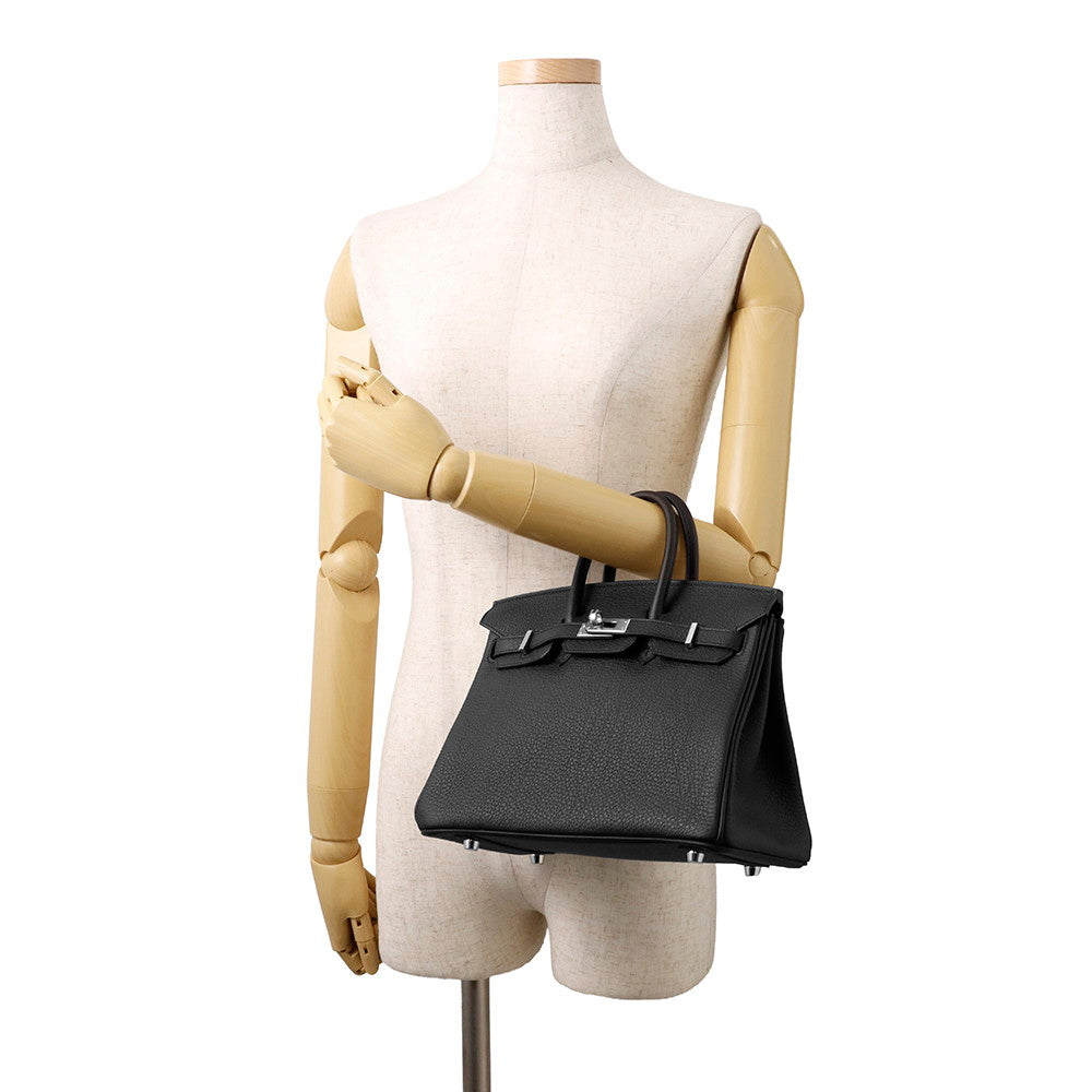 HERMES Birkin Black Togo Leather Size 25