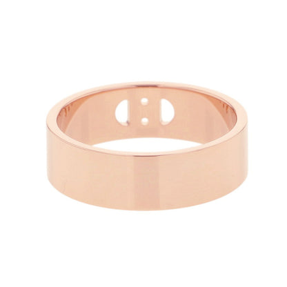 HERMES H. Dunkle Ring Size PM/51/#11 18K Pink Gold